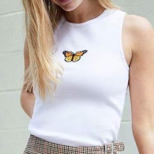 Brandy Melville Butterfly Tank Top